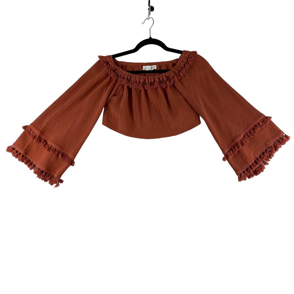 Native Daughters Lined Cotton Crop Top SZ M